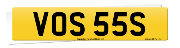 Registration number VOS 55S